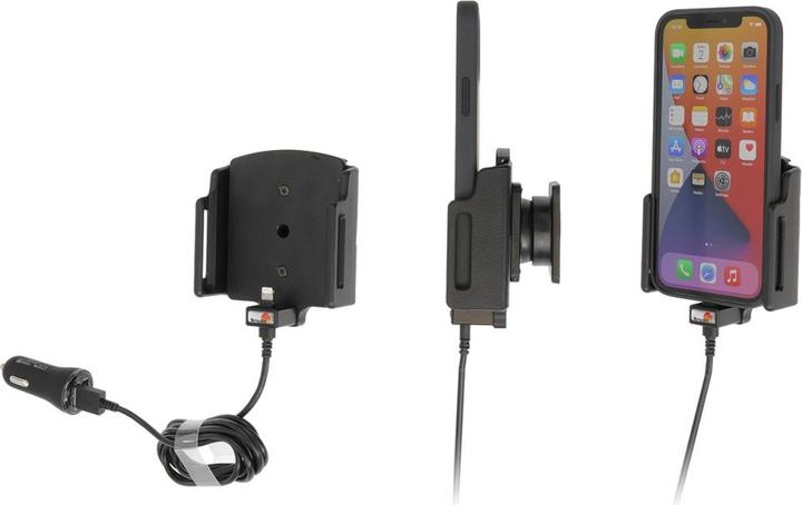 Produktbild Brodit einstellbarer Halter (seitlich) Aktiv USB, 12/24V, für APPLE iPhone 14 Pro, inkl. USB-Ladege