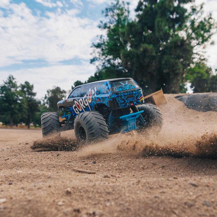 Productafbeelding Arrma Monstertruck Gorgon MEGA 550 RWD Blauw, ARTR, 1:10 (RTR Gereed voor gebruik)
