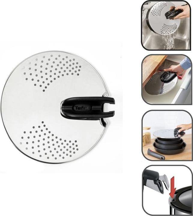 Actual product image Tefal Ingenio drainer lid L9829402 (20 cm, Metal)
