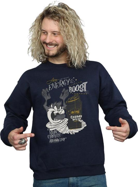 Actual product image Looney Tunes Mens Taz Energy Boost Sweatshirt (XL)