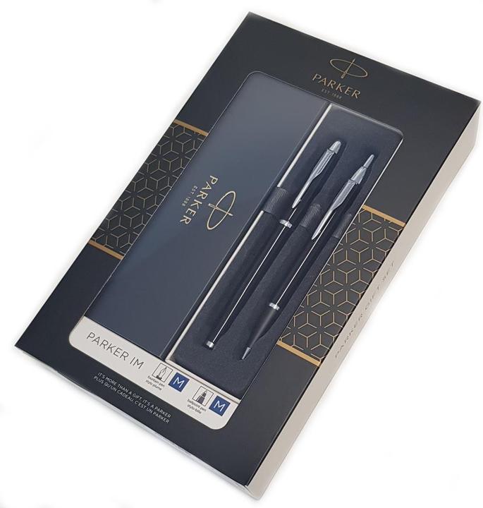 Immagine prodotto Parker Penna stilografica DuoSet IM C.C. Nero (Argento, Nero, 2 x)
