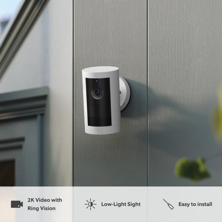Image du produit Ring Outdoor Cam Plus - Battery - White - EU (2048 x 1080 pixels)