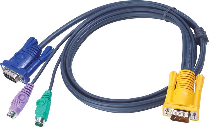 Aten 2L-5206P Câble KVM VGA PS/2 6.0m