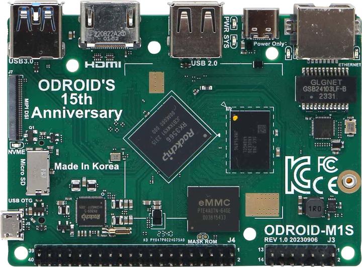 Produktbild Odroid M1S Einplatinen-Computer mit IO Header, 4 GB RAM
