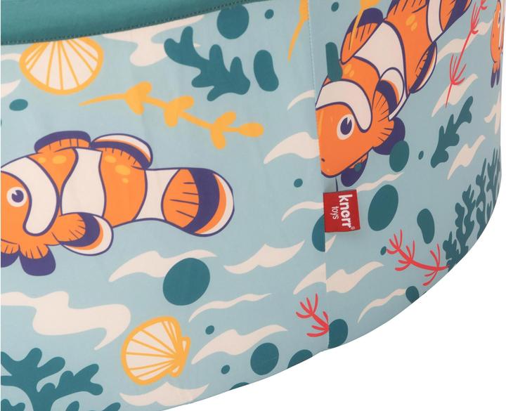 Image du produit Knorrtoys Piscine à balles soft - "poisson clown" - 150 balles beige/light mint/dark sea