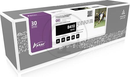 Produktbild Astar Schwarz - kompatibel - Tonerpatrone - für OKI B410d, 410dn, 420dn, 430d, 430dn (BK)