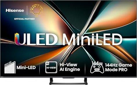 Produktbild Hisense TV 55U7Q sw Mini LED-TV ULED UHD,Multituner,120Hz,Smart,D.Vision,HDR (55", U7QF, LED, UHD, 2025)