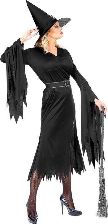 Actual product image Widmann Mathilda witch costume with dress, belt and hat (XS)
