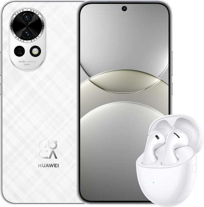 Actual product image Huawei Nova 13 (Blake-L29D) Bundle (256 GB, White, 6.70", Dual SIM, 50 Mpx, 5G)