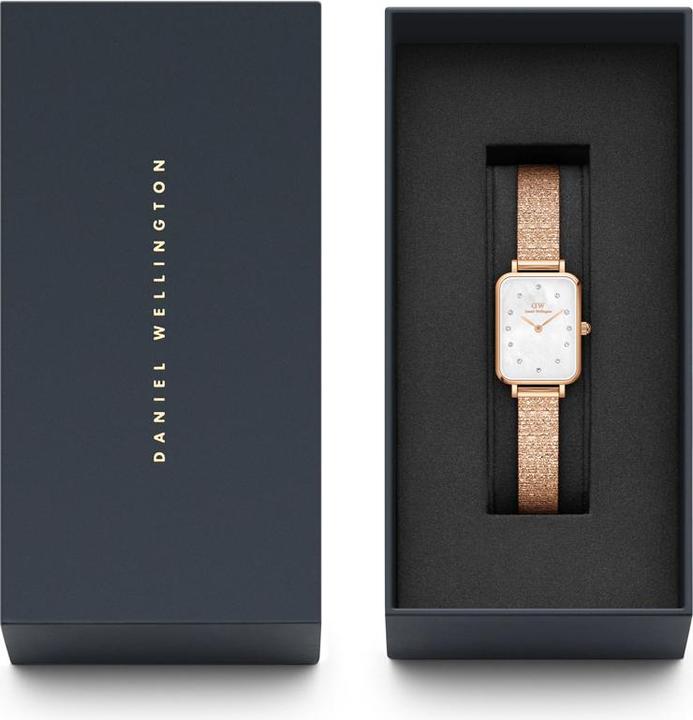 Produktbild Daniel Wellington Quadro Lumine Pressed Piano Rose Gold White (Analoguhr, 20 mm)