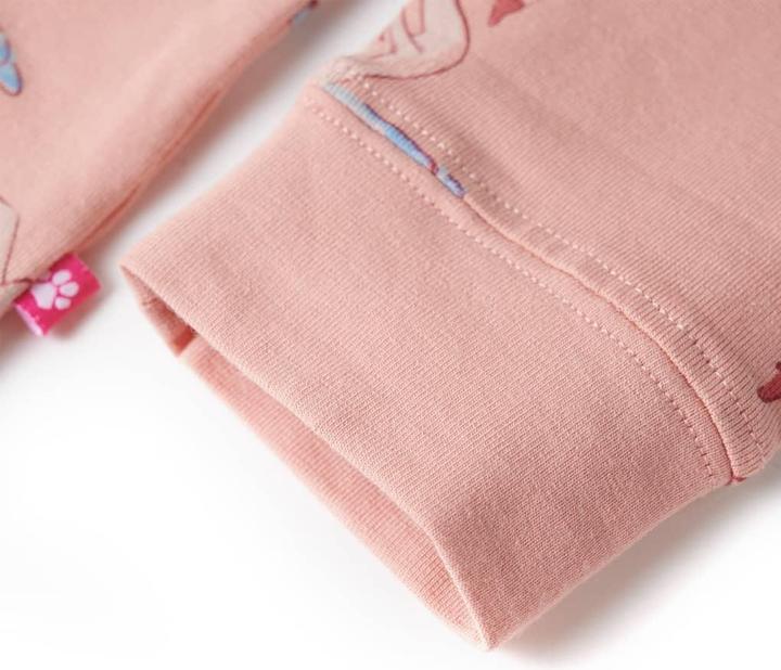 Produktbild VidaXL Kinderpyjama mit Langen Ärmeln Hellrosa 104,Material: 95 (104)