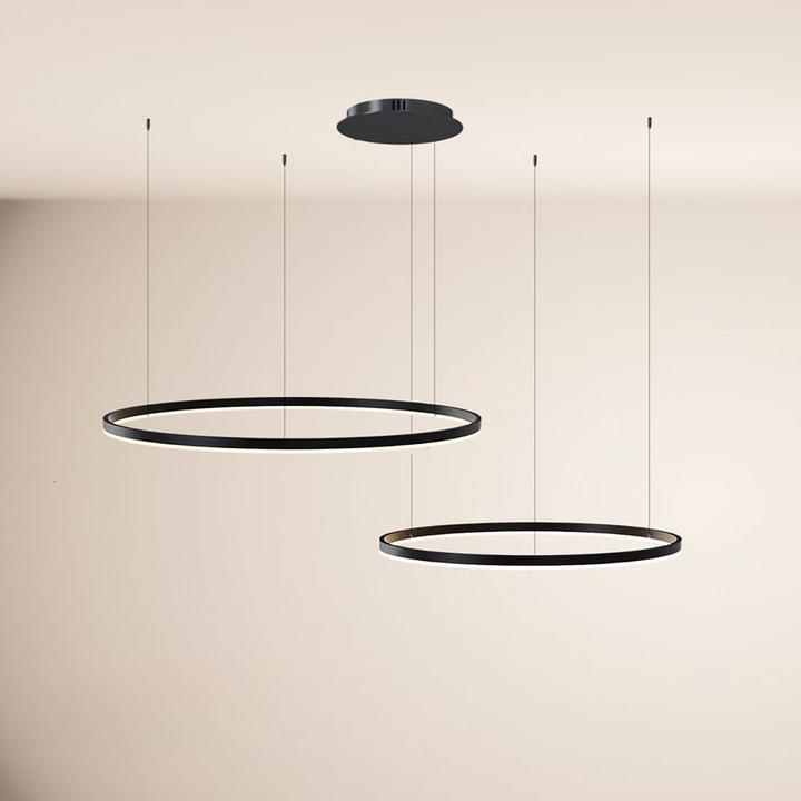 Produktbild s.luce Hängelampe Ring Gold Ø 80 | 60cm