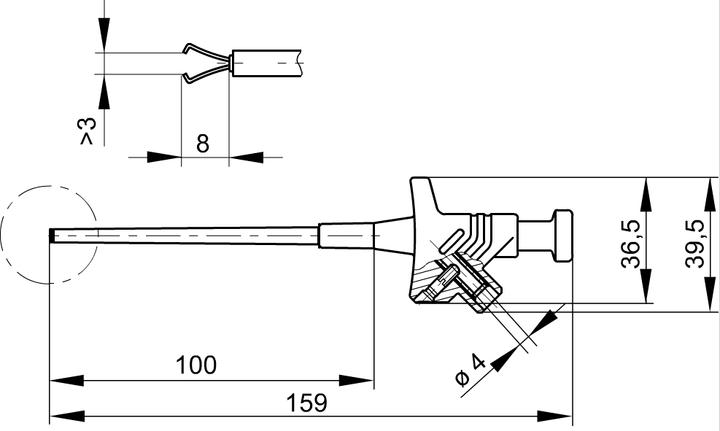Actual product image SKS Clamp test probe (Test prod)