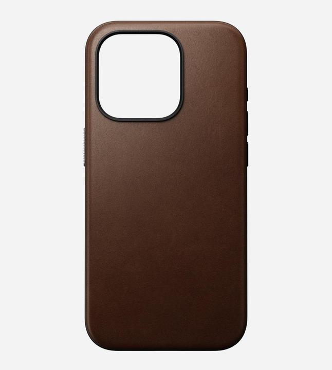 Actual product image Nomad Back Cover Modern Leather iPhone 15 Pro Brown (Apple iPhone 15 Pro)