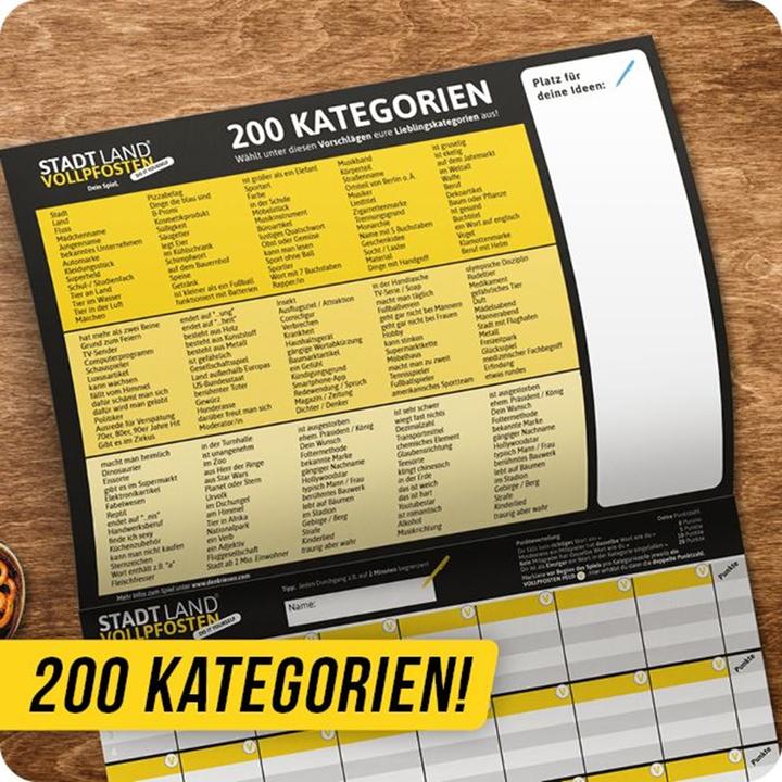 Produktbild Denkriesen Stadt Land Vollpfosten - Do It Yourself-Edition - Dein Spiel (Deutsch)