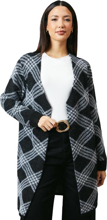Immagine prodotto Principles Cardigan Linea Lunga A Quadri Da Bordo a Bordo Donna (M)
