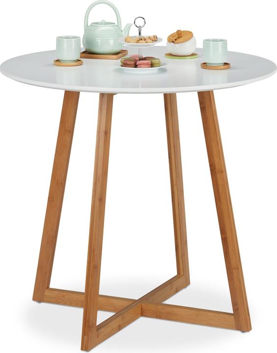 Produktbild Relaxdays Runder Esstisch (80 x 80 x 75 cm)