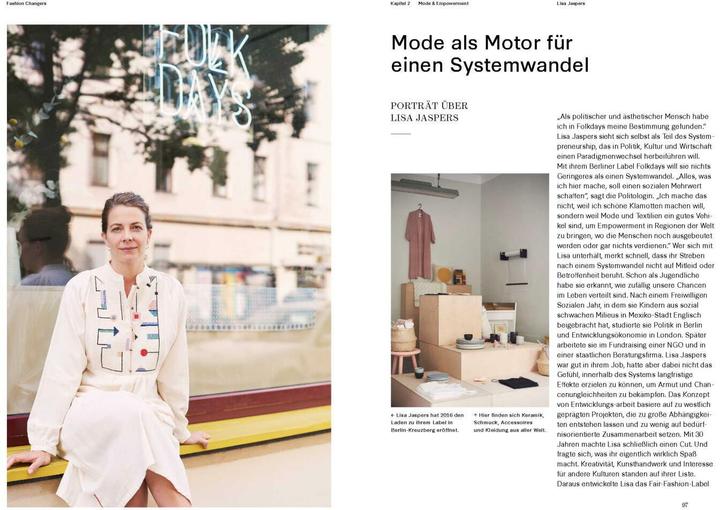 Produktbild Fashion Changers - Wie wir mit fairer Mode die Welt verändern können (Deutsch, Vreni Jäckle, 2020)
