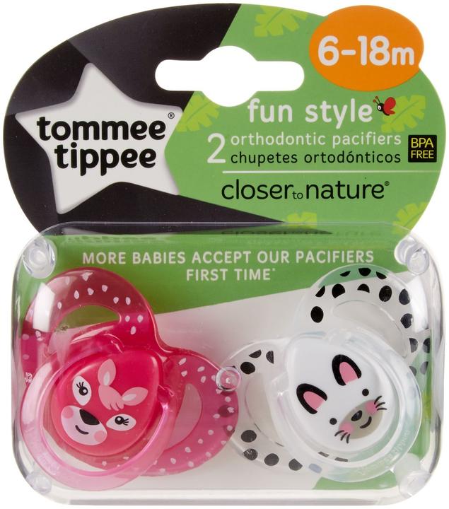 Image du produit Tommee Tippee Fun Style Sucet 6-18m Mixte x2 (2 x, 6 - 18 M.)