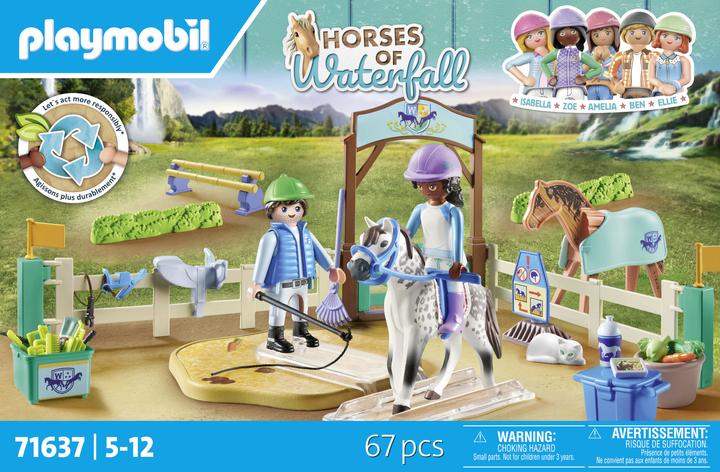Image du produit Playmobil École d'équitation moderne (71637, Playmobil Chevaux de la cascade)