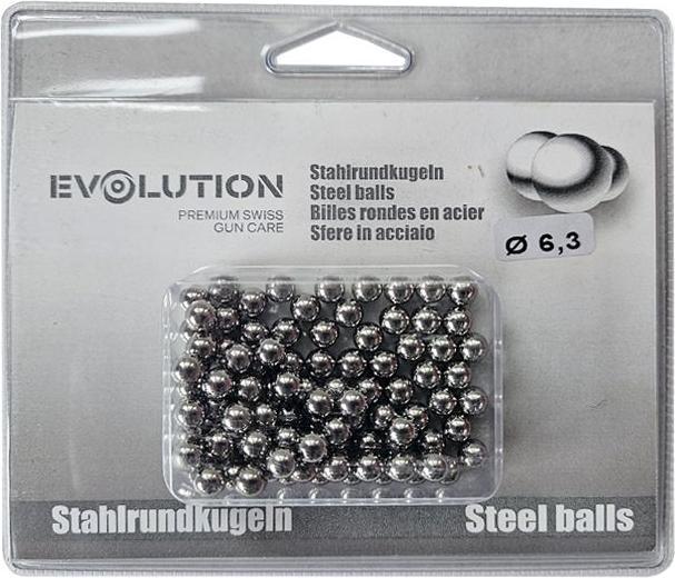 Evolution Steinschleuder (6,3 mm) - Stahlrundkugel