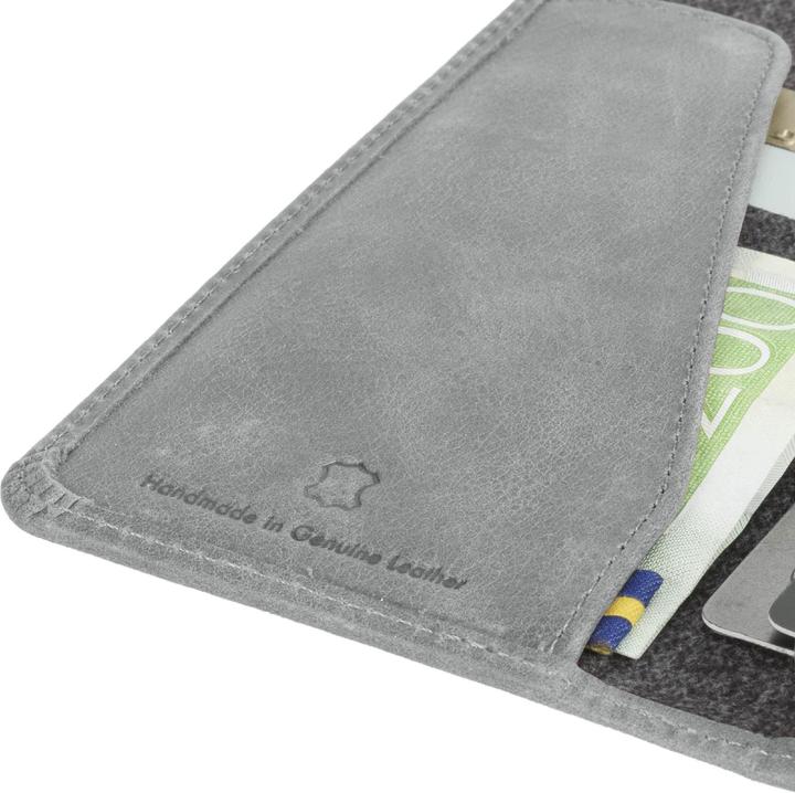 Actual product image Krusell Sunne 4 Card FolioWallet Apple iPhone XS Max vintage pilkas (Apple iPhone XS Max)