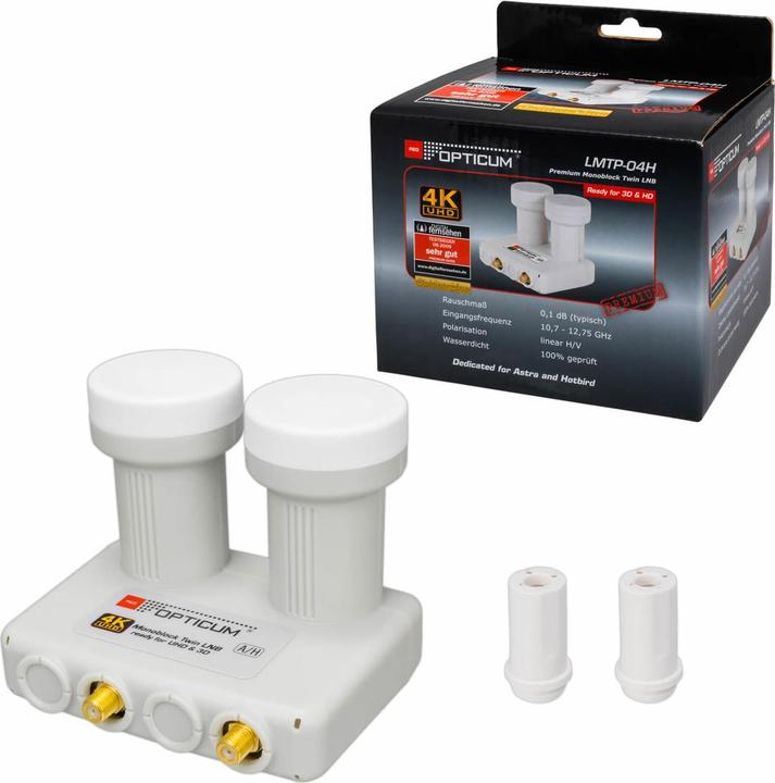 Produktbild Opticum Monoblock Twin Astra-Hotbird (Twin LNB, 40mm)