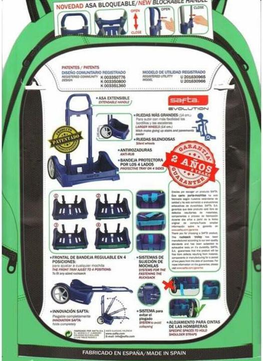 Safta Rucksacktrolley Rosa 40 x 85 x 28 cm (28 l)