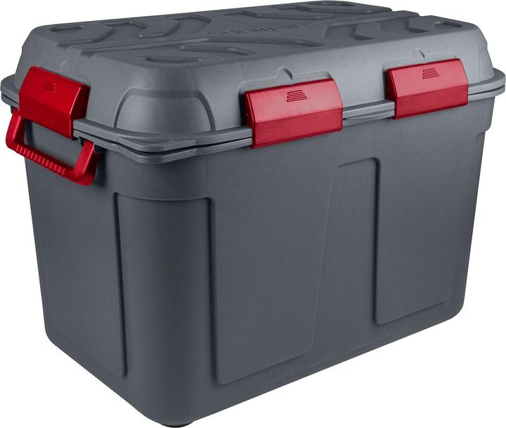 Produktbild Sunware Q-line wasserdichte Aufbewahrungsbox 160L anthrazit rot (160 l)