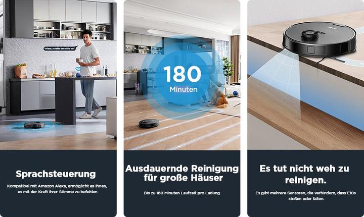 Actual product image Eureka E10s (Vacuum mopping robot)