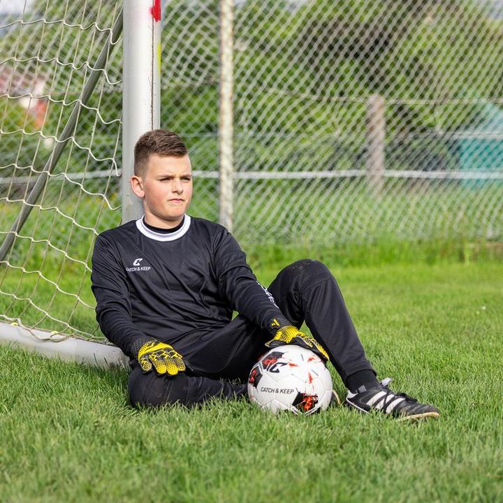 Produktbild Catch & Keep Fussballhandschuhe Kralle Protector Gr. 6 Gelb Torwart Keeper Goalie Handschuhe (6)