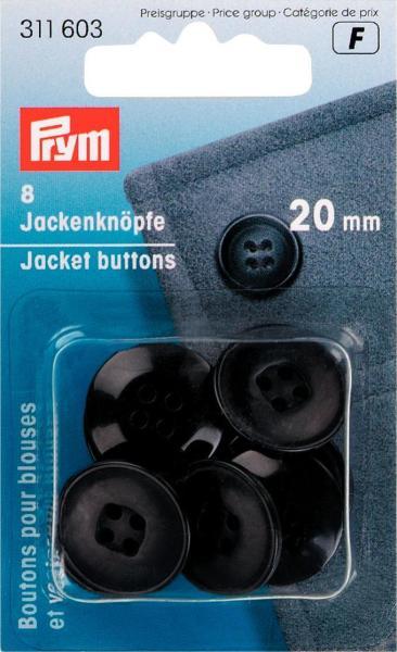 Produktbild Prym Jackenknöpfe 20 mm dunkelblau