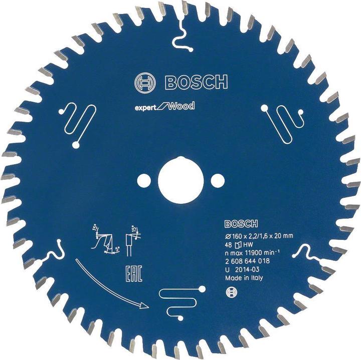 Produktbild Bosch Professional Zubehör Kreissägeblatt Expert for Wood, 254 x 30 x 2,6 mm, 80
