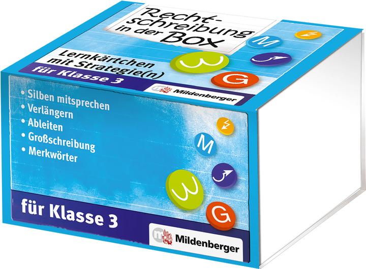 Actual product image Spelling in a box - flashcards with strategy(ies) grade 3 (German, Rainer/Müller-Trautmann, Ivansky, 2010)