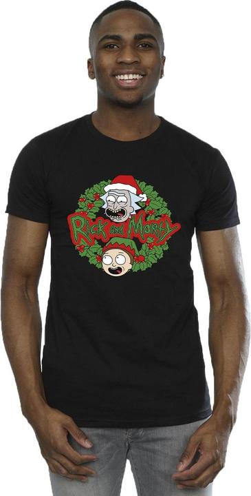 Image du produit Rick And Morty - T-shirt CHRISTMAS WREATH - Homme (XXL)
