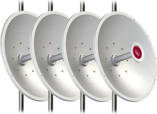 Actual product image MikroTik MTAD-5G-30D3 Dish Antenna Standard Mount 4-Pack - WLAN - 30 dB (Wi-Fi)