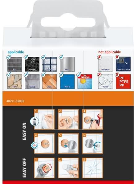 Actual product image tesa LUUP towel hook incl. adhesive solution without drilling
