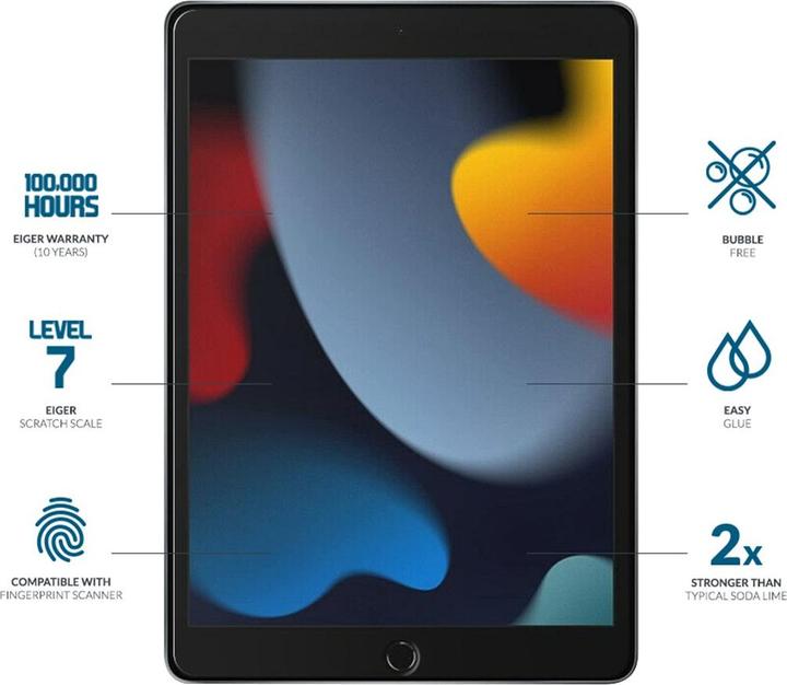 Produktbild Eiger Mountain Glass Clear Tablet (1 Stück, iPad 2019 (7. Gen))