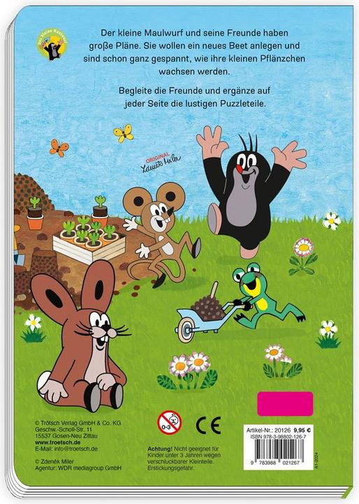 Produktbild Puzzlebuch Spielbuch Maulwurf (10 Teile)