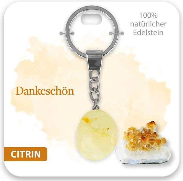 Produktbild BB Klostermannn Schlsselanhnger Citrin Dankeschn