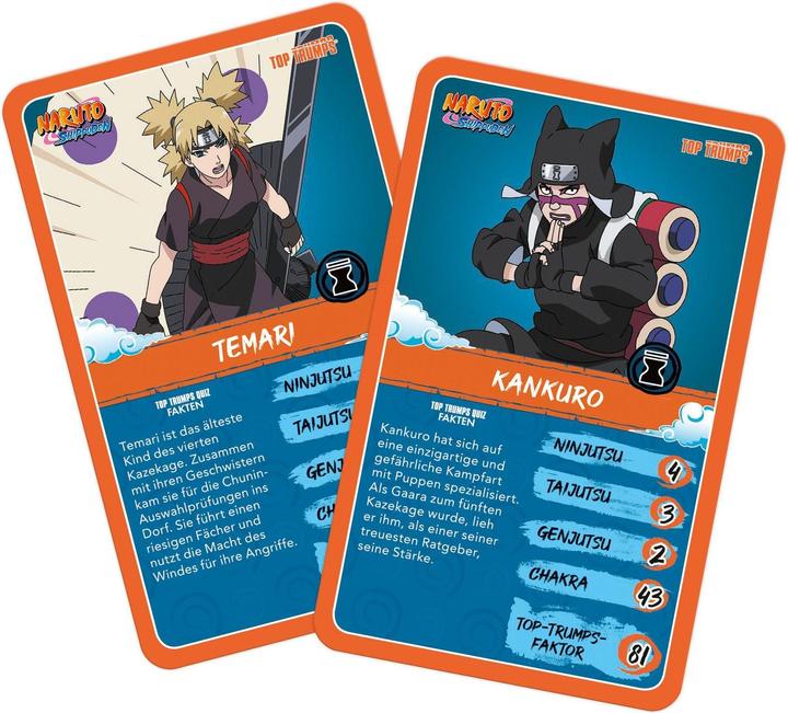 Image du produit Winning Moves Naruto Shippuden Collectibles Jeu de cartes Top Trumps Quiz Anime Collectible *Version française*. (Allemand)