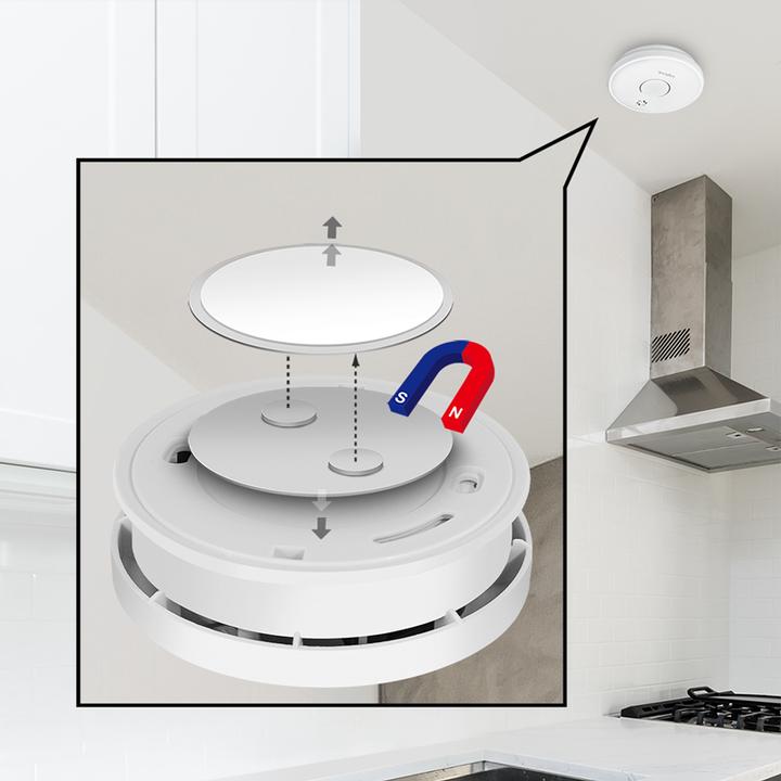 Immagine prodotto LogiLink Set di montaggio per rilevatori di fumo Ø4 cm, magnetico