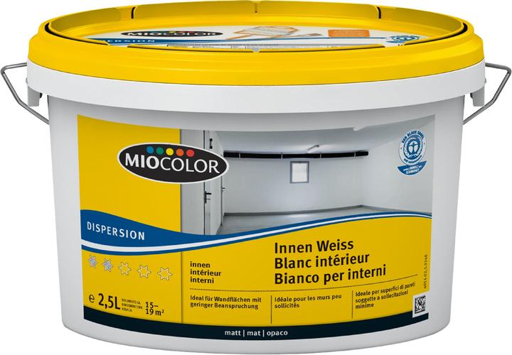 Produktbild Miocolor Dispersion Innen (White, 2.50 l)