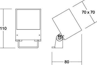 Actual product image Brumberg 60111103 LED floor spotlight 8.4W (740 lm)