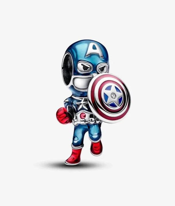Image du produit Pandora Captain America (Argent 925, Émail)