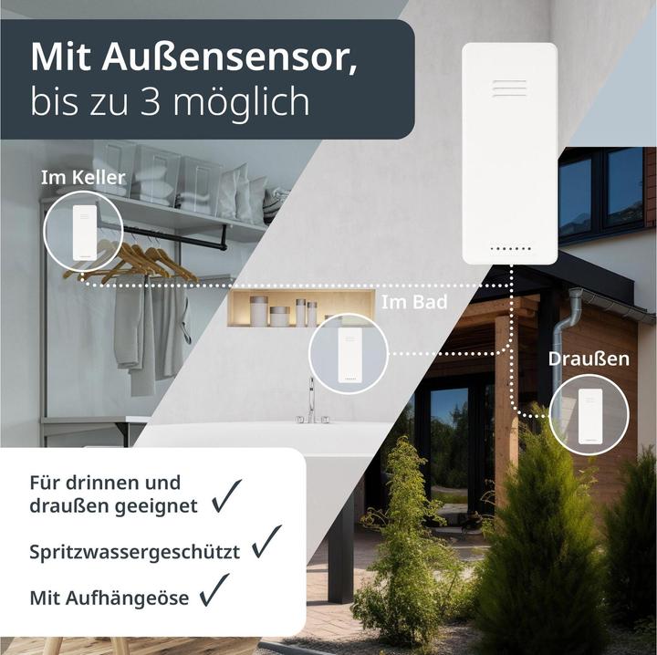 Produktbild ADE Digitale Wetterstation m. Projektion schwarz