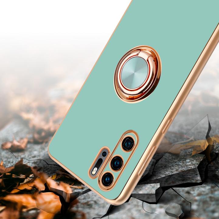 Actual product image Cadorabo Case for Huawei P30 PRO in TPU with camera protection and ring LM089 Style (Huawei P30 Pro)