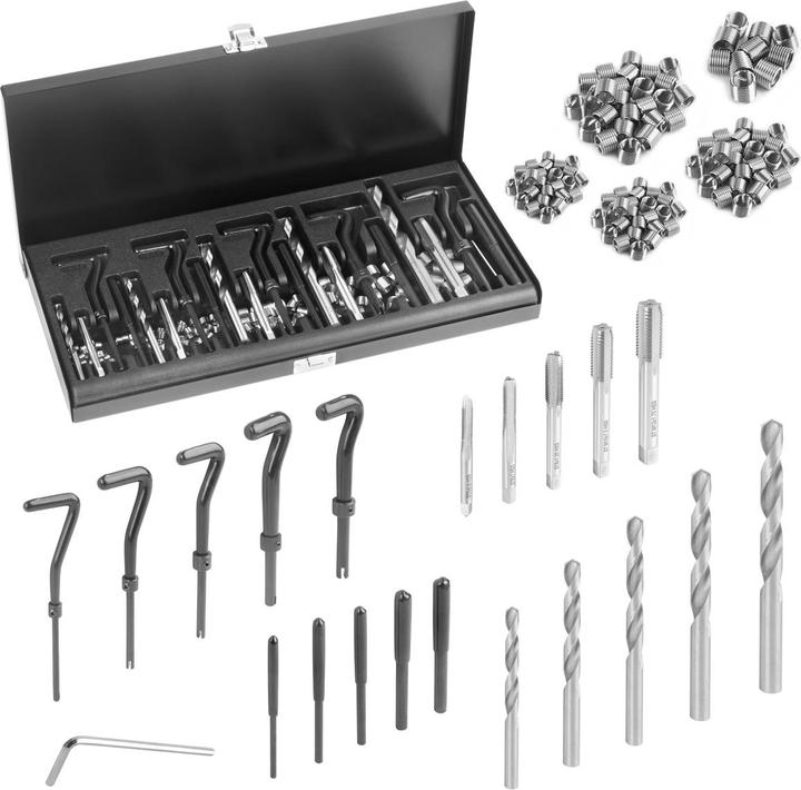 Produktbild Stahlwerk Gewinde-Reparatur-Set 131-teiliger Gewinde-Reparatur-Satz M5 - M12
