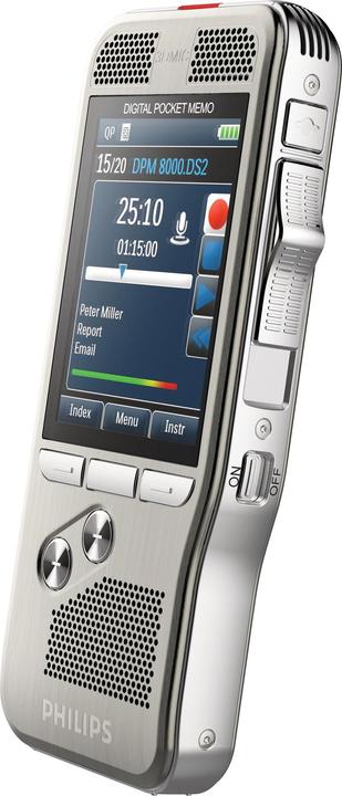 Immagine prodotto Philips DPM8000 Pocket Memo (incl. software, interruttore a slitta internazionale). (4 GB)