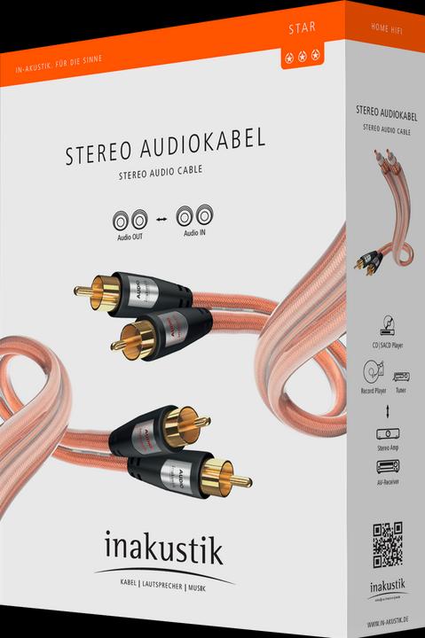 Image du produit Inakustik STAR stéréo RCA (5 m, RCA)